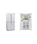 Frigorifico Combi americano inverter cristal blanco Infiniton 185